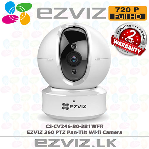 EZVIZ Wi-Fi Pan-Tilt Camera CS-CV246-B0-3B1WFR camera sale in sri lanka