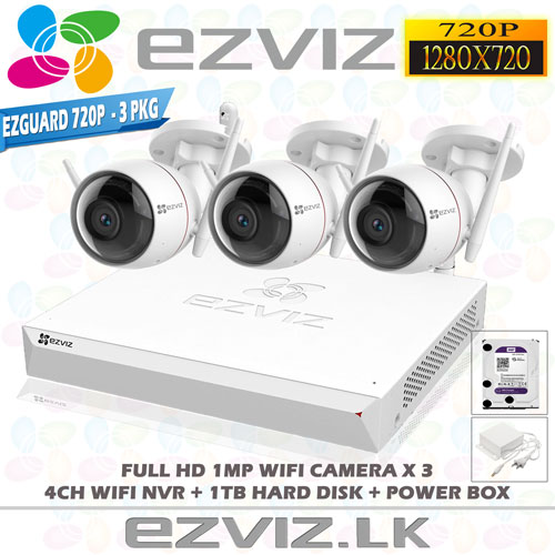 Ezviz 1MP Full HD Wifi 3Ch Outdoor package Brand: EZVIZ