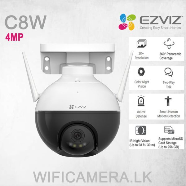 EZVIZ-C8W-4mp-Smart-Wifi-Outdoor-Rotatable-wifi-Camera-sale-sri-lanka
