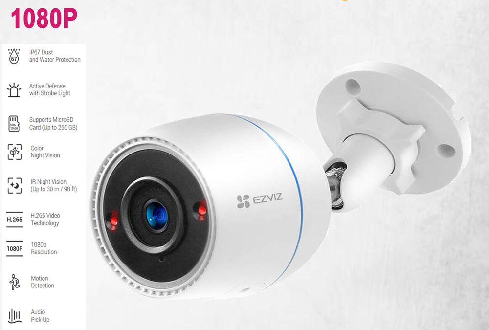 Best Ezviz C3TN Color Night Vision Smart Wifi Outdoor Security Camera Sale