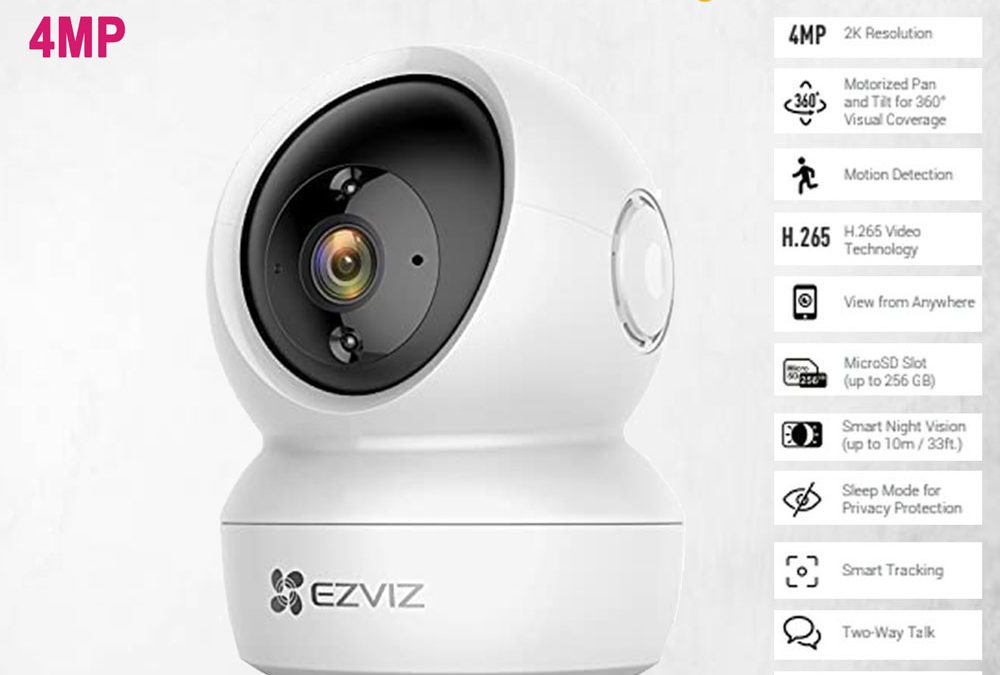 Ezviz C6N 4MP Pan & Tilt 360 Rotatable Motion Detection Smart Wi-fi Camera
