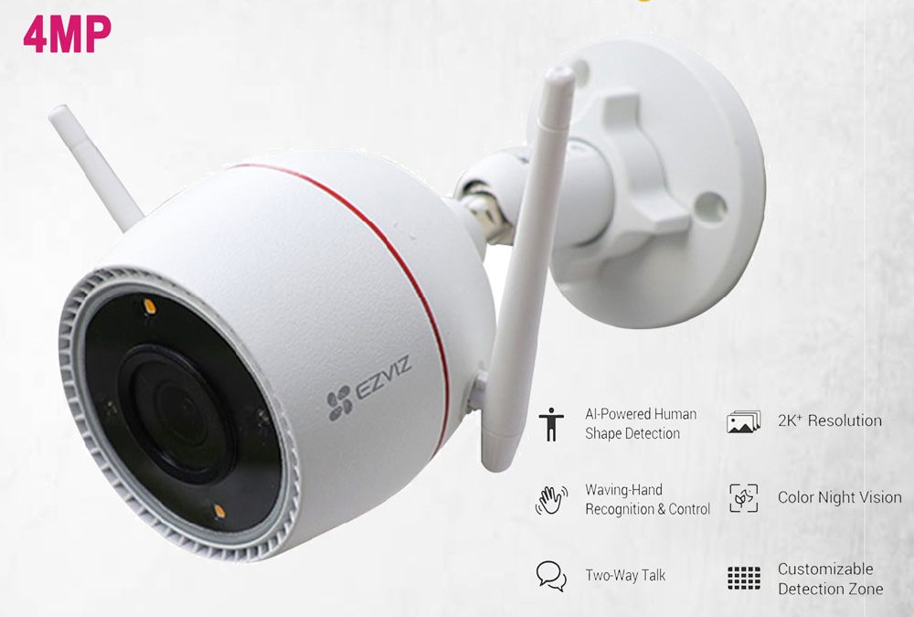 Best Wifi Camera Ezviz H3C 2k 4MP Active defence Security Surveillance system