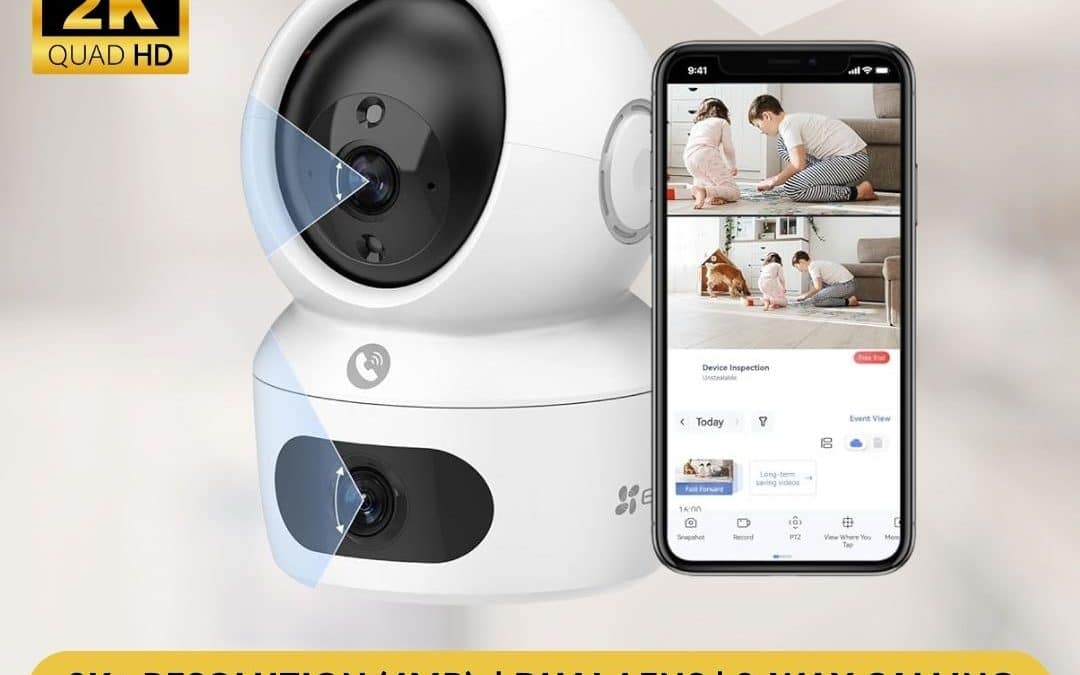 EZVIZ H7C 4MP 2K⁺ Dual-Lens Pan Tilt Human Tracking Smart Color Wi-Fi Camera