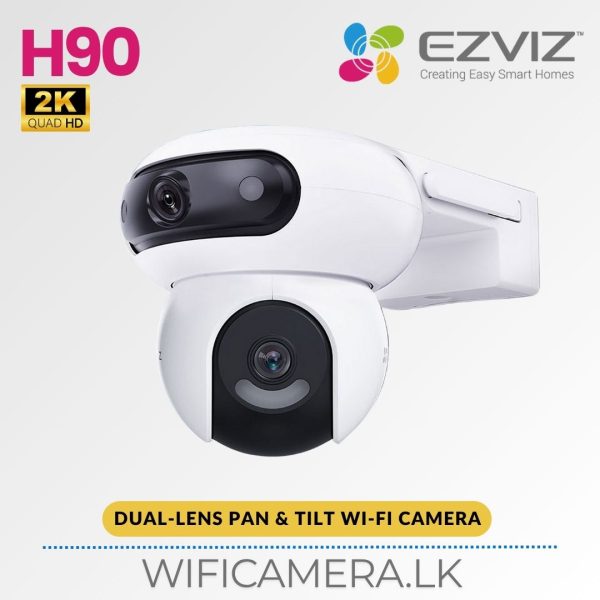 H90 Dual 2K⁺ Dual-Lens Pan & Tilt Wi-Fi Camera sri lanka CS-H90-R100-8H44WKFL