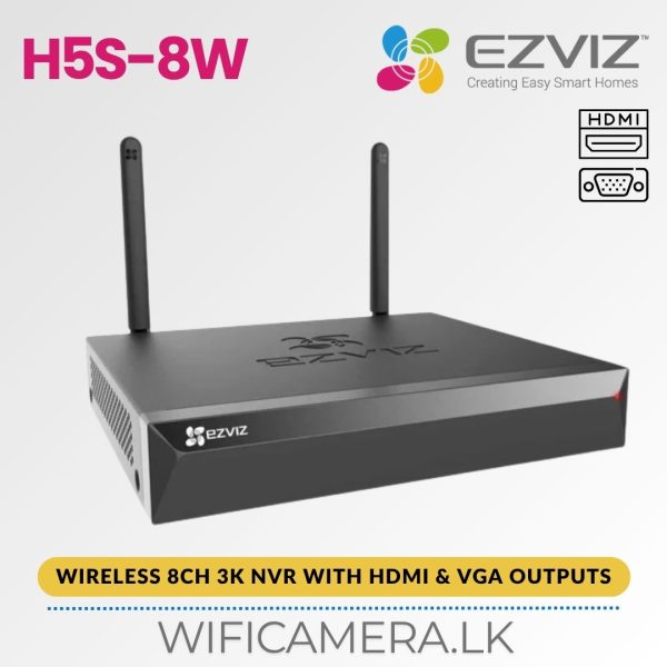X5S (3K) 8CH CS-X5S-R100-8W Wireless NVR Sale in Sri Lanka
