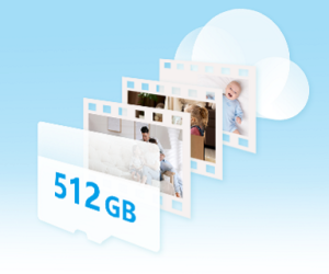 Dual video storage options EZVIZ H1C