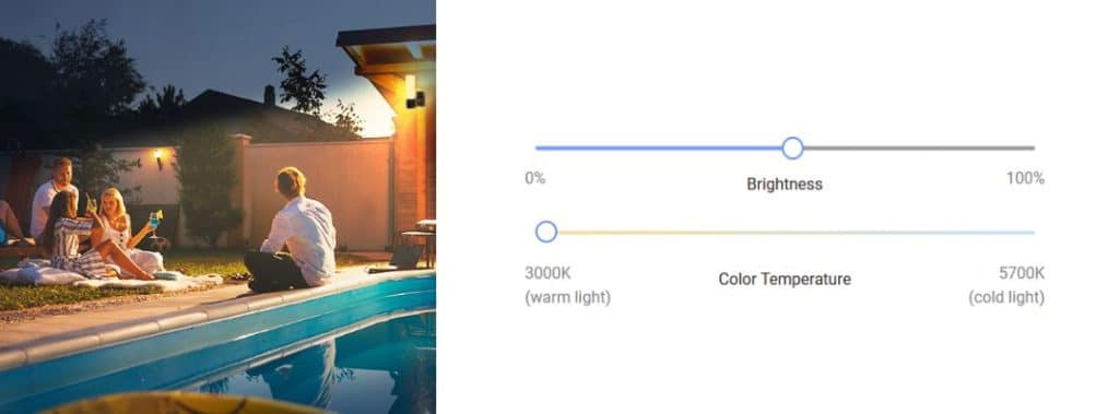 EL3 2K Smart Security wifi Camera Customize the lighting as you need