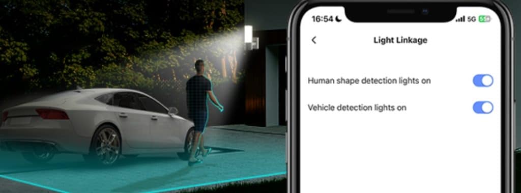 EL3 2K Smart Security wifi Camera Flexible and automatic ways to light up your home