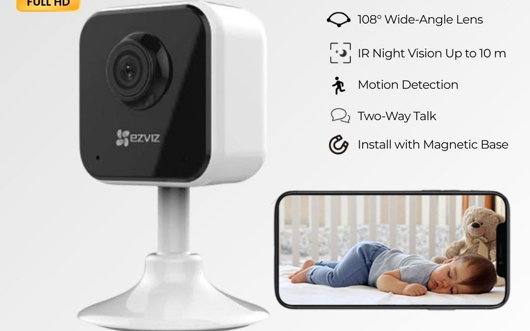 Best EZVIZ 1080P FHD H1C Smart Home Securty Wi-Fi Indoor Camera Sri Lanka