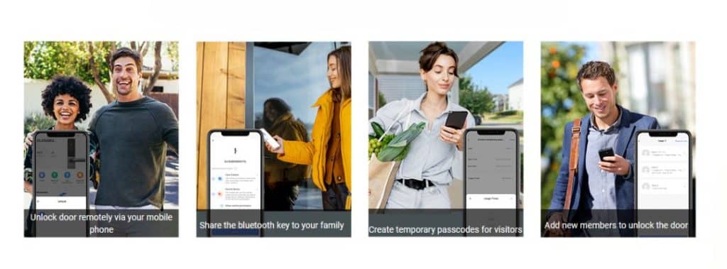 EZVIZ DL05 Smart Door Lock Sale in Sri Lanka use smartphones to open or assign access remotely