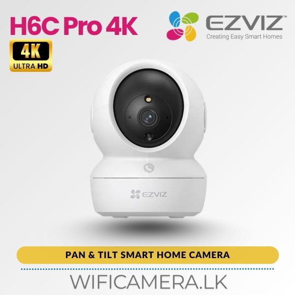 EZVIZ H6c Pro 4k Pan Tilt Smart Home 8mp wifi Camera