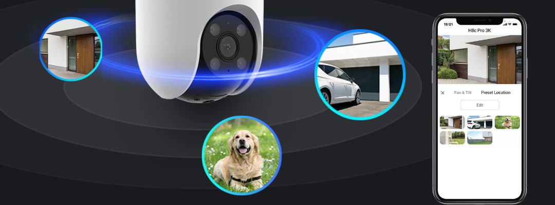 EZVIZ H8c Pro 3K smart wifi camera One click return