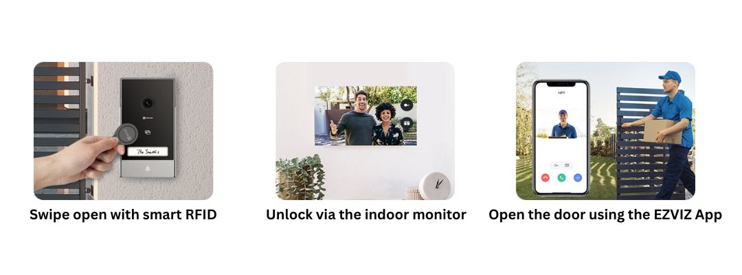 EZVIZ HP7 2K Outdoor Video Doorphone Manage your door easily - even remotely