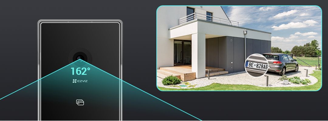 EZVIZ HP7 2K Outdoor Video Doorphone ultra-wide and clear imaging