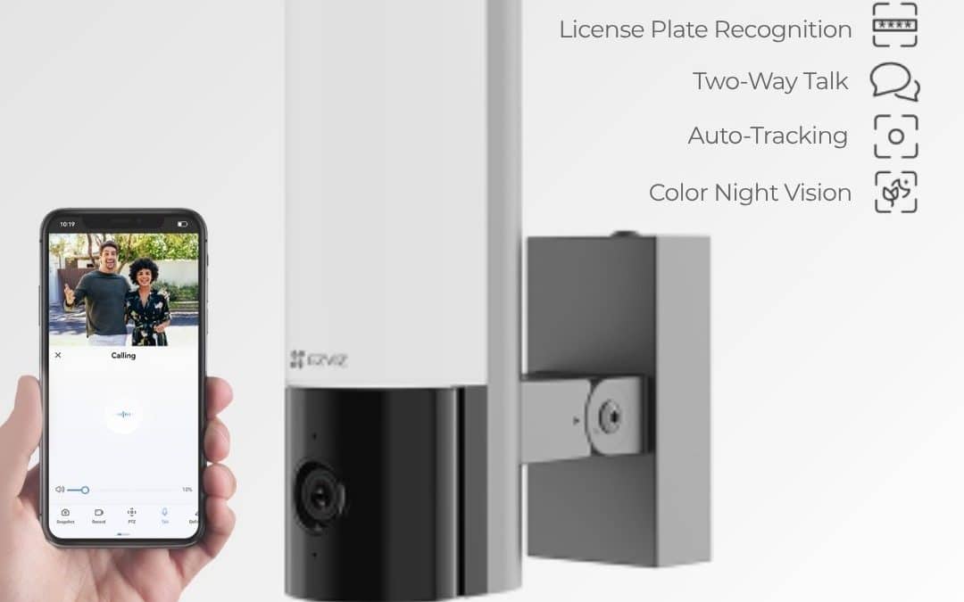 Ezviz EL3 2K Smart Security License Plate Recognition Wall-Light Wifi Camera