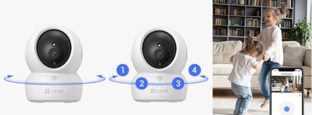 H6c Pro 1080P Pan Tilt Smart Home wifi Camera 360° Protection