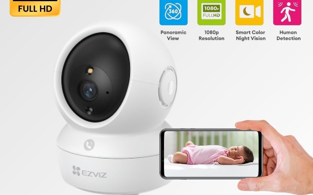Best EZVIZ H6c Pro 1080P Pan Tilt Color Night Vision Smart Home Wifi Camera