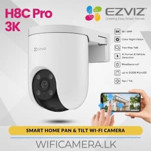 Best EZVIZ H8c Pro 3K Pan Tilt Human Detection Active Defense Color Night Vision Wi-Fi Camera