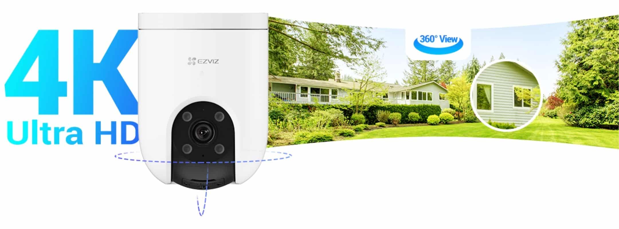 Best Ezviz H8c Pro 4K 8mp Smart Wi-Fi Camera Panoramic view with next-level 4K vision