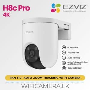EZVIZ H8c Pro 4K 8mp Pan Smart Wi-Fi Camera