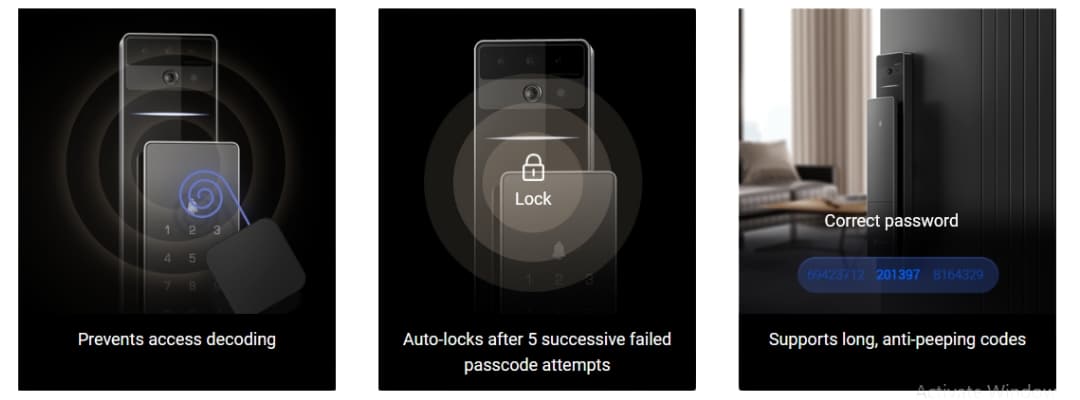 EZVIZ DL50FVS Smart Lock - We make it as safe multiple levels