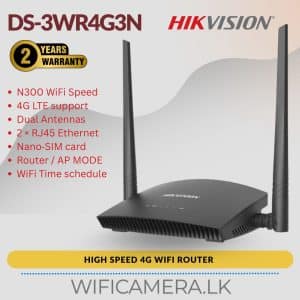 Hikvision DS-3WR4G3N 4G Wireless Router SIM Slot Remote CCTV Connectivity
