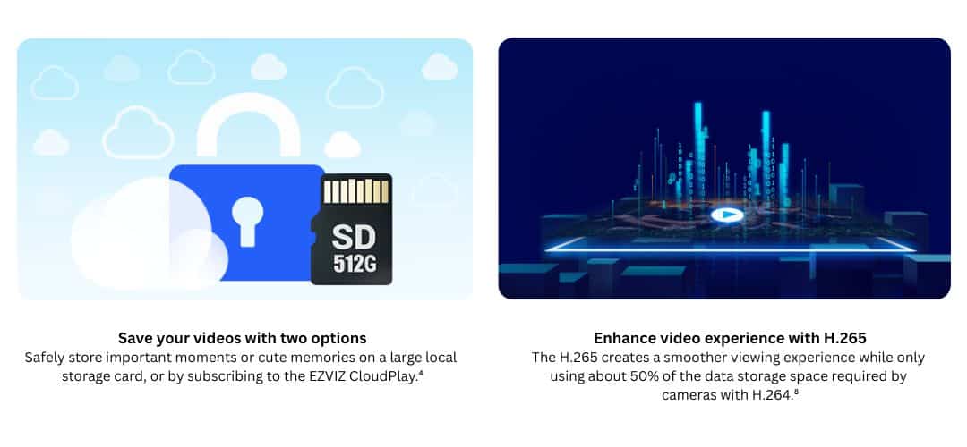 EZVIZ HB90x 2K⁺ Enhance video experience