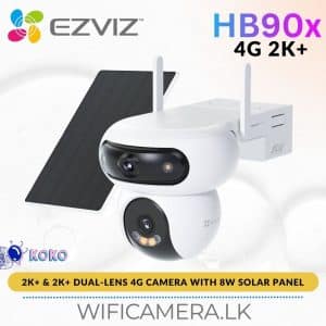 Best EZVIZ HB90x 4G 2K+ Dual-Lens Camera 8W Solar Panel Sale