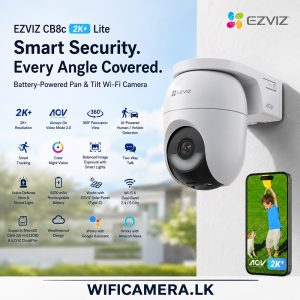 Best EZVIZ CB8c 2K+ Lite Battery-Powered Pan Tilt Wi-Fi Camera