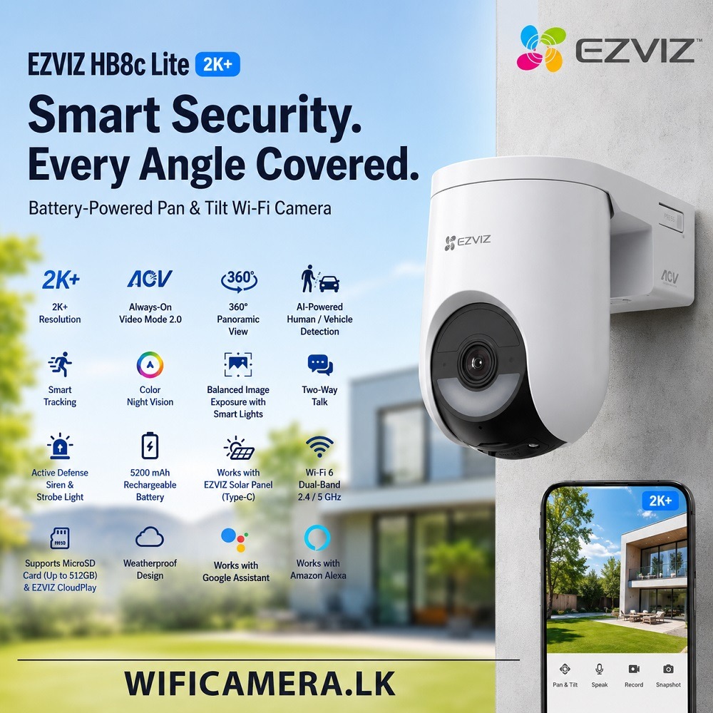 Best EZVIZ HB8c Lite 2K+ Battery-Powered Pan Tilt Wi-Fi Camera