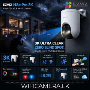 Best EZVIZ H8c Pro 3K Pan Tilt 4G & Wi-Fi Camera