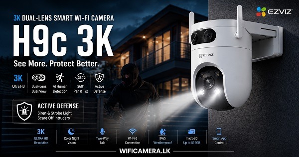 Ezviz H9C Dual lens smart Wifi Camera Sale Best Price Sri Lanka Ezviz H9C Dual lens smart Wifi Camera Sale Best Price Sri Lanka